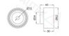 AUTEX 654155 Deflection/Guide Pulley, timing belt